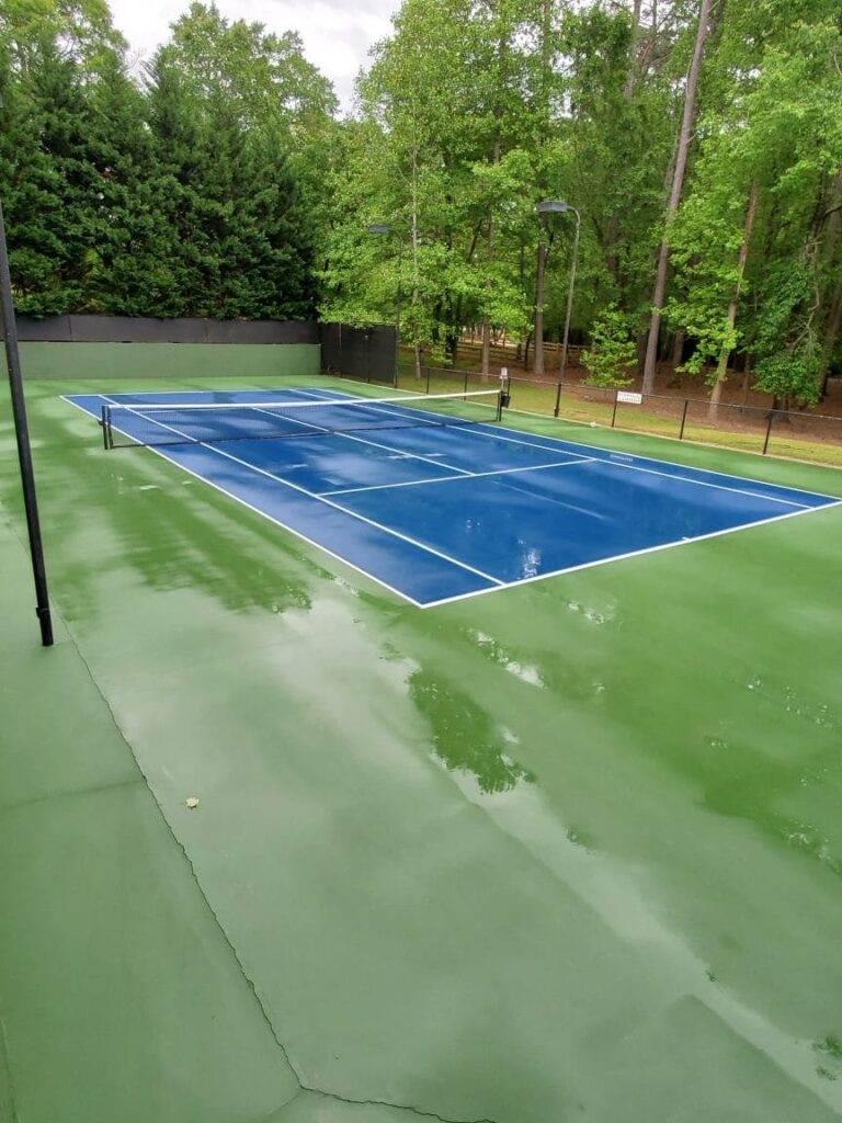 Tennis Court cleaning done in Fairfield City LGA, Sydney NSW