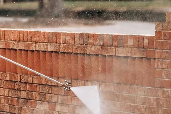 Brick wall pressure washing service in Sydney